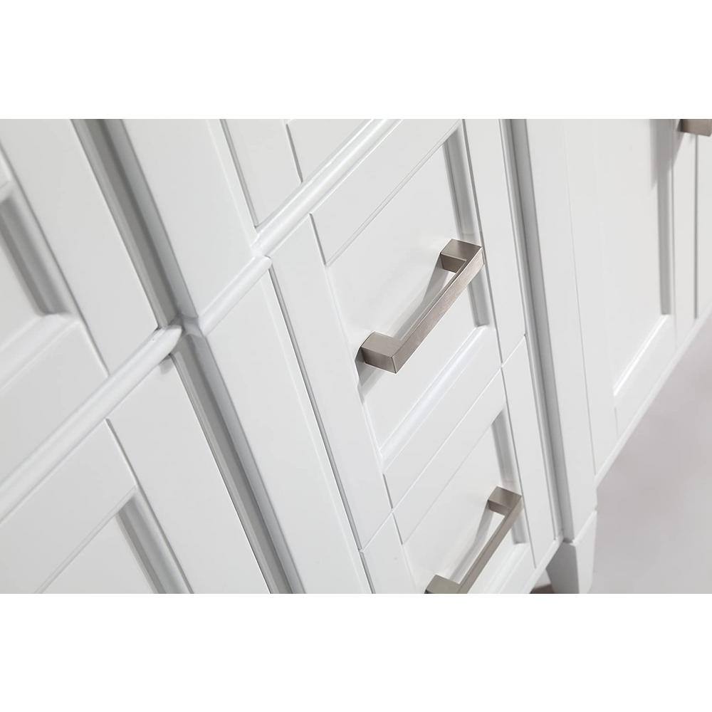 Vanity Art Savona 72 in. W x 22 in. D x 36 in. H Bath Vanity in White with Vanity Top in White with White Basin and Mirror
