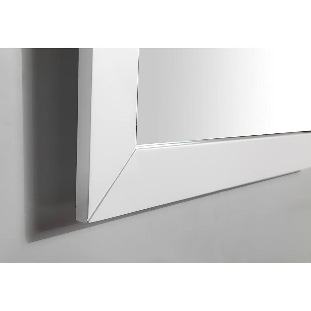 Vanity Art Savona 72 in. W x 22 in. D x 36 in. H Bath Vanity in White with Vanity Top in White with White Basin and Mirror