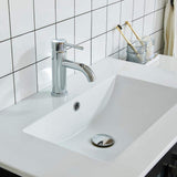 Vanity Art 42 in. W x 18 in. D x 36 in. H Bathroom Vanity in Espresso with Single Basin Vanity Top in White Ceramic and Mirror