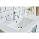 Vanity Art Brescia 84 in. W x 18 in. D x 36 in. H Bath Vanity in White with Vanity Top in White with White Basin and Mirror