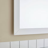 Vanity Art Brescia 84 in. W x 18 in. D x 36 in. H Bath Vanity in White with Vanity Top in White with White Basin and Mirror