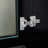 Vanity Art Brescia 108 in. W x 18 in. D x 36 in. H Bathroom Vanity in Espresso with Double Basin Top in White Ceramic and Mirrors