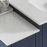 Vanity Art Brescia 60 in. W x 18 in. D x 36 in. H Single Sink Bathroom Vanity in Blue with White Ceramic Top and Mirror