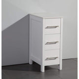 Vanity Art Ravenna 72 in. W Bathroom Vanity in White with Double Basin in White Engineered Marble Top and Mirrors