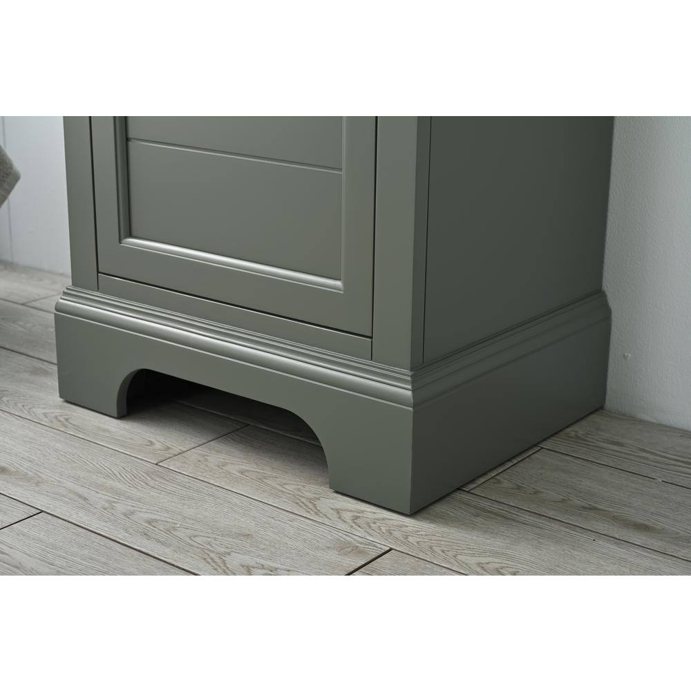 Vanity Art Vannes 20 in. W x 16 in. D x 34.5 in. H Single Sink Bathroom Vanity in Vintage Green with Ceramic Top