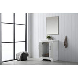 Vanity Art Vannes 24 in. W x 18 in. D x 34.5 in. H Bathroom Vanity in White with Ceramic Top