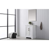 Vanity Art Vannes 24 in. W x 18 in. D x 34.5 in. H Bathroom Vanity in White with Ceramic Top