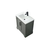 Vanity Art Vannes 30 in. W x 18 in. D x 34.5 in. H Single Sink Bathroom Vanity in Vintage Green with Ceramic Top