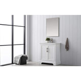 Vanity Art Vannes 30 in. W x 18 in. D x 34.5 in. H Bathroom Vanity in White with Ceramic Top