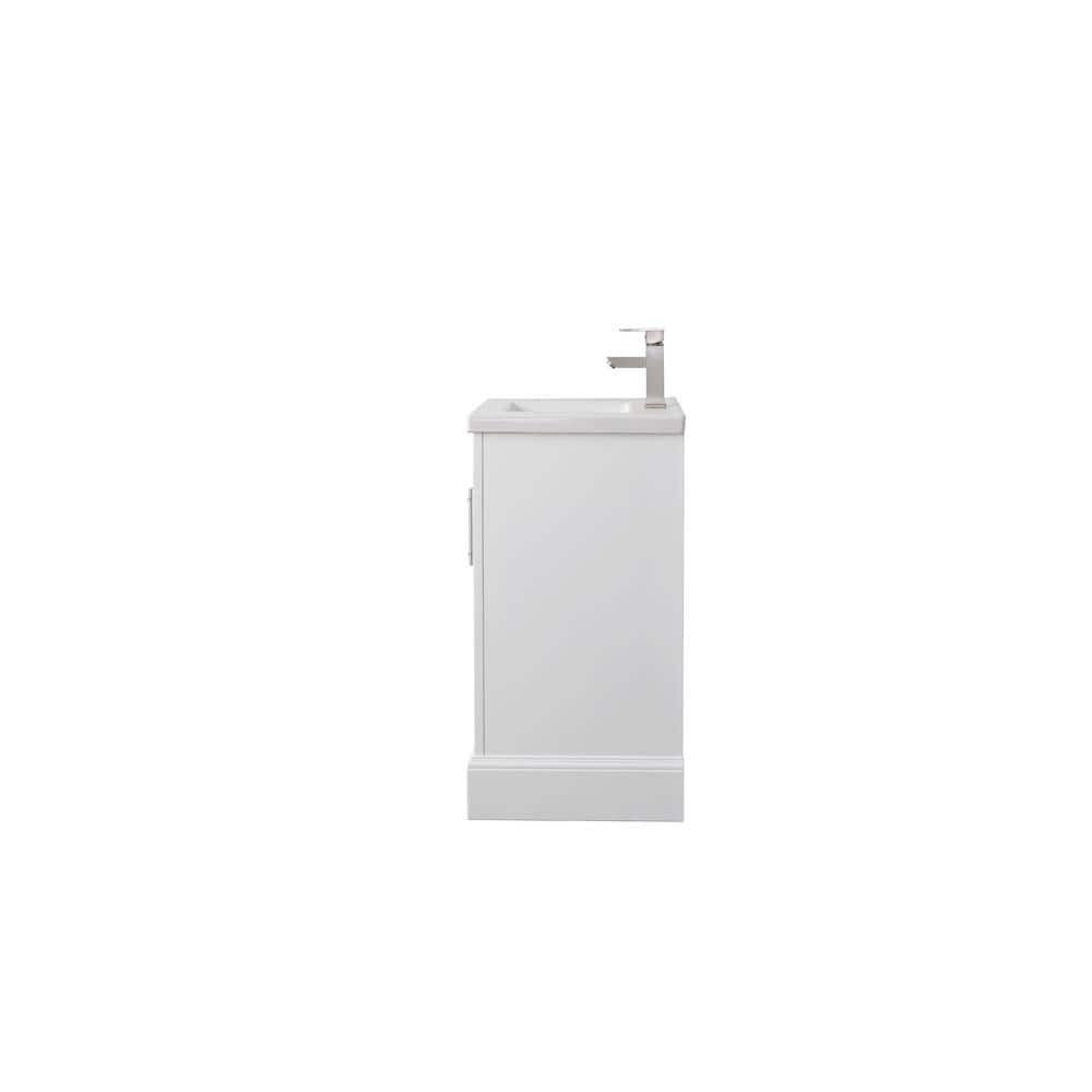 Vanity Art Vannes 30 in. W x 18 in. D x 34.5 in. H Bathroom Vanity in White with Ceramic Top