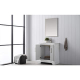 Vanity Art Vannes 30 in. W x 18 in. D x 34.5 in. H Bathroom Vanity in White with Ceramic Top