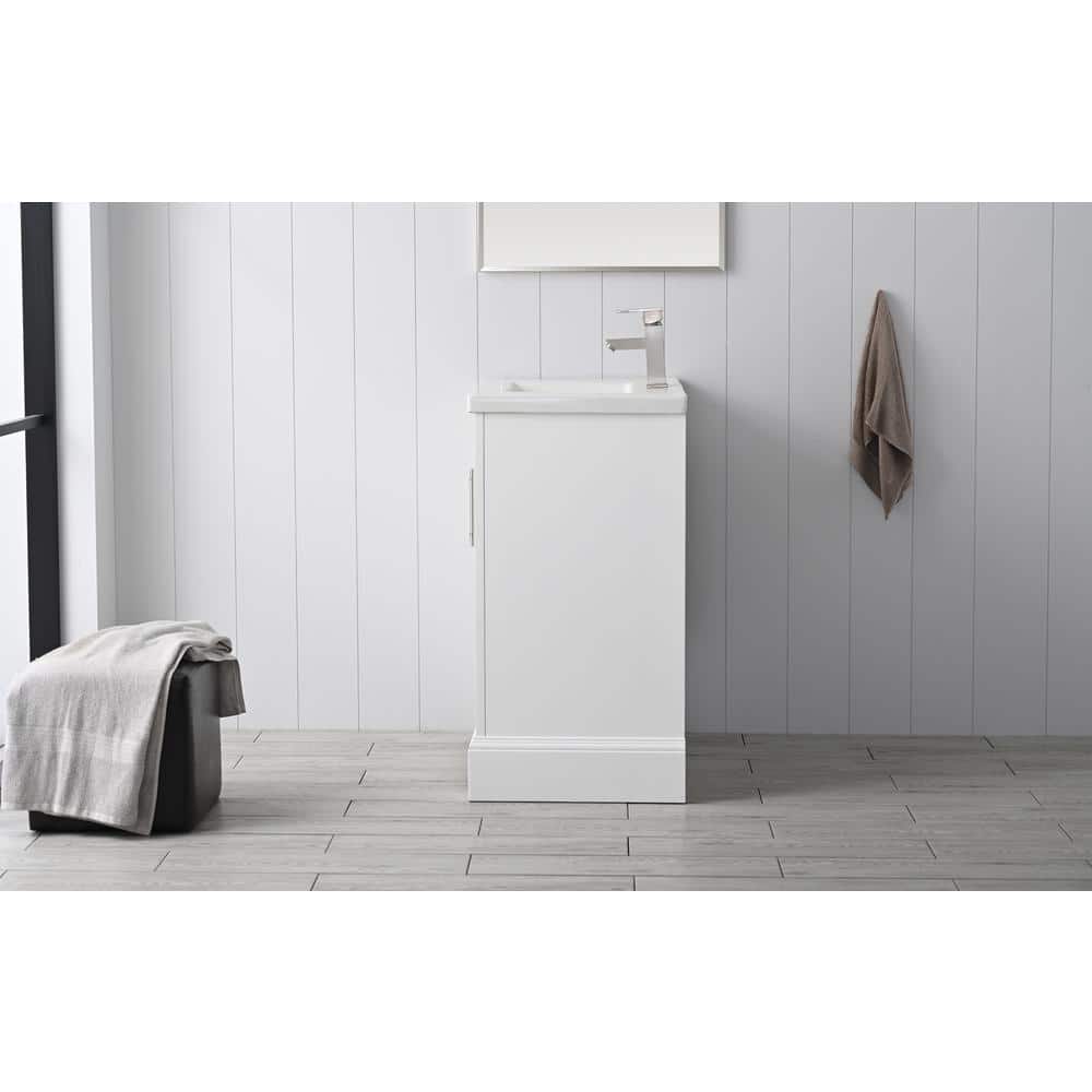 Vanity Art Vannes 30 in. W x 18 in. D x 34.5 in. H Bathroom Vanity in White with Ceramic Top