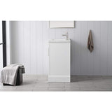 Vanity Art Vannes 30 in. W x 18 in. D x 34.5 in. H Bathroom Vanity in White with Ceramic Top