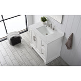 Vanity Art Chambery 36 in. W x 22 in. D x 34.5 in. H Bathroom Vanity in White with Engineered Marble Top