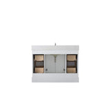 Vanity Art Chambery 48 in. W x 22 in. D x 34.5 in. H Bathroom Vanity in White with Engineered Marble Top