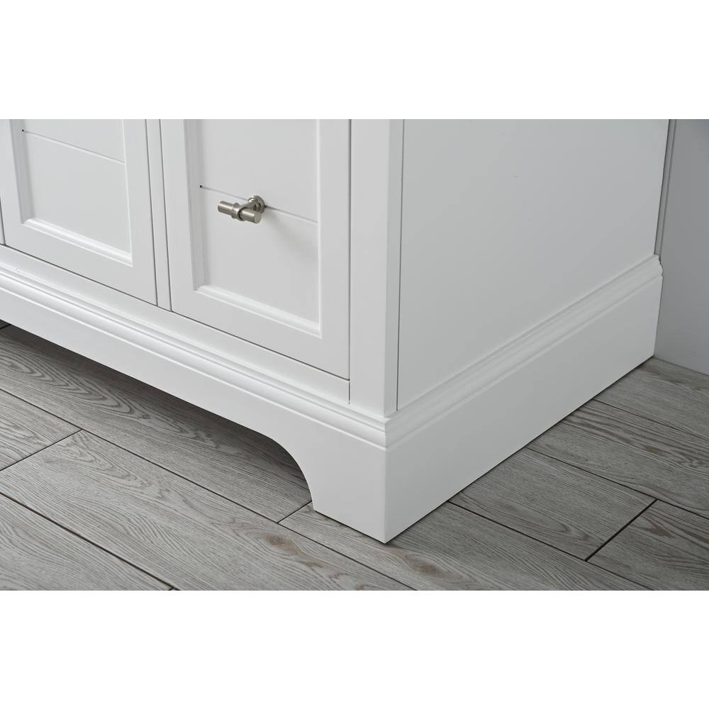 Vanity Art Chambery 48 in. W x 22 in. D x 34.5 in. H Bathroom Vanity in White with Engineered Marble Top
