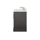 Vanity Art Chambery 72 in. W x 22 in. D x 34.5 in. H Bathroom Vanity in Silver Grey with Engineered Marble Top