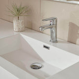 Vanity Art Annecy 60 in. W x 18.5 in. D x 20 in. H Bathroom Wall Hung LED Vanity in White w/ Single Basin Vanity Top in White Resin