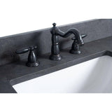 Vanity Art 72 in. W x 21.5 in. D x 34 in. H Double Sink Bathroom Vanity in Tan with Black Limestone Top
