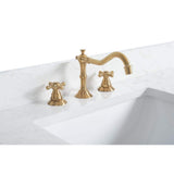 Vanity Art 42 in. W x 22 in. D x 34 in. H Single Sink Bathroom Vanity in White with Engineered Marble Top