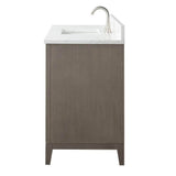 Vanity Art 48 in. W x 22 in. D x 34 in. H Single Sink Bathroom Vanity in Driftwood Gray with Engineered Marble Top