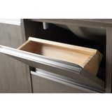 Vanity Art 48 in. W x 22 in. D x 34 in. H Single Sink Bathroom Vanity in Driftwood Gray with Engineered Marble Top