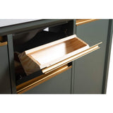 Vanity Art 48 in. W x 22 in. D x 34 in. H Single Sink Bathroom Vanity in Vintage Green with Engineered Marble Top