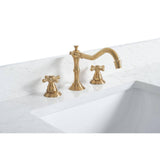 Vanity Art 48 in. W x 22 in. D x 34 in. H Single Sink Bathroom Vanity in White Engineered Marble Top