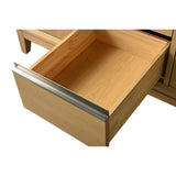 Vanity Art 54 in. W x 22 in. D x 34 in. H Double Sink Bathroom Vanity in Natural Oak with Engineered Marble Top