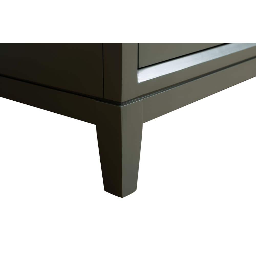 Vanity Art 54 in. W x 22 in. D x 34 in. H Double Sink Bathroom Vanity in Vintage Green with Engineered Marble Top