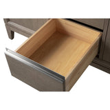 Vanity Art 60 in. W x 22 in. D x 34 in. H Single Sink Bathroom Vanity in Driftwood Gray with Engineered Marble Top