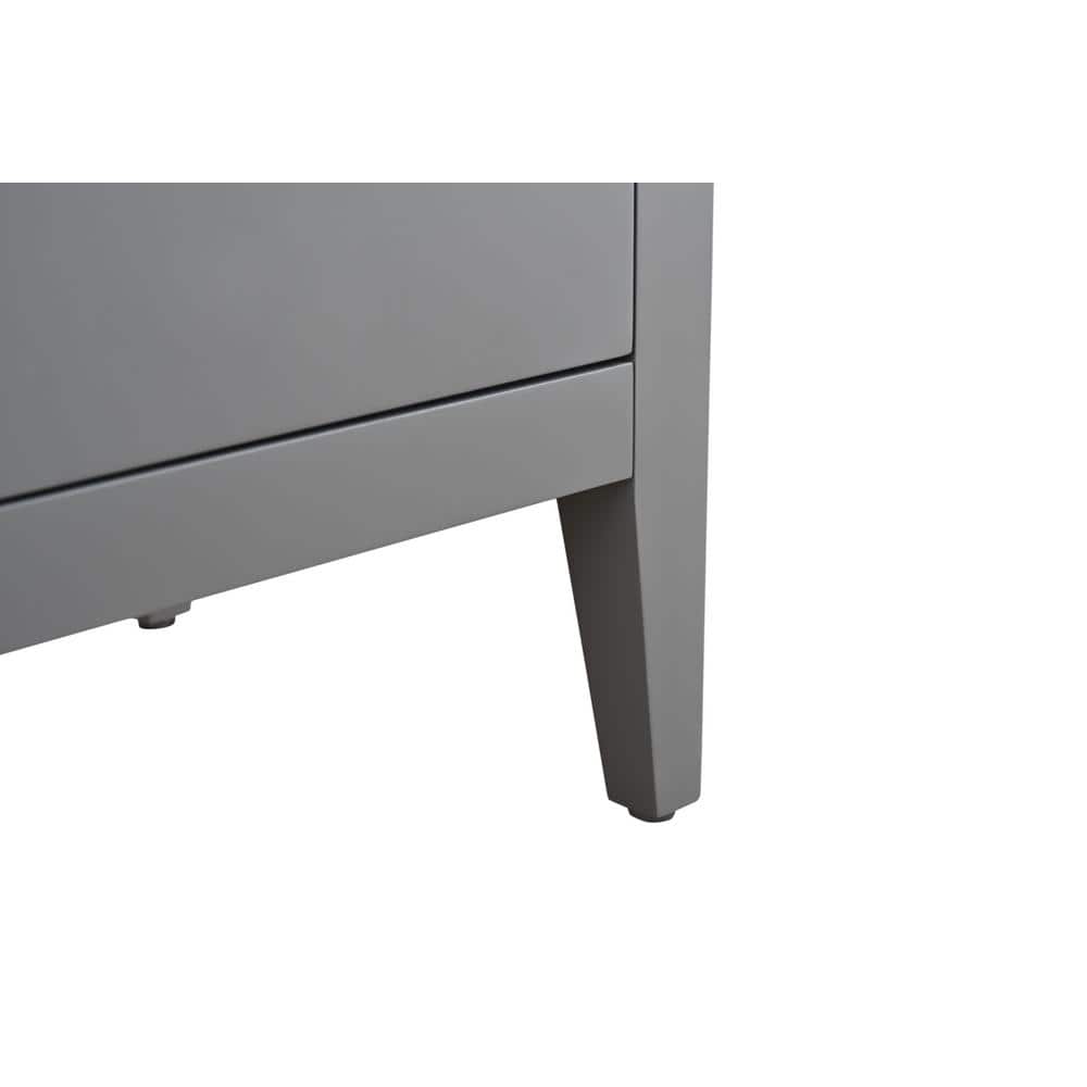 Vanity Art 20 in. W x 15.8 in D x 34 in. H Single Sink Bathroom Vanity Cabinet in Cashmere Gray with Ceramic Top