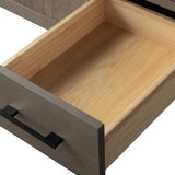 Vanity Art 42 in. W x 22 in. D x 34 in. H Single-Sink Bath Vanity in Driftwood Gray with Engineered Marble Top in Arabescato White