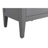 Vanity Art 42 in. W x 22 in. D x 34 in. H Single Sink Bathroom Vanity Cabinet in Cashmere Gray with Engineered Marble Top