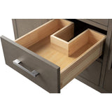 Vanity Art 48 in. W x 22 in. D x 34 in. H Single Sink Bathroom Vanity Cabinet in Driftwood Gray with Engineered Marble Top