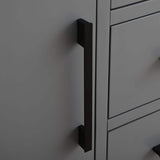 Vanity Art 48 in. W x 22 in. D x 34 in. H Single Sink Bathroom Vanity Cabinet in Cashmere Gray with Engineered Marble Top
