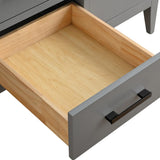 Vanity Art 48 in. W x 22 in. D x 34 in. H Single Sink Bathroom Vanity Cabinet in Cashmere Gray with Engineered Marble Top
