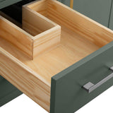 Vanity Art 48 in. W x 22 in. D x 34 in. H Single Sink Bathroom Vanity Cabinet in Vintage Green with Engineered Marble Top
