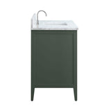 Vanity Art 48 in. W x 22 in. D x 34 in. H Single Sink Bathroom Vanity Cabinet in Vintage Green with Engineered Marble Top