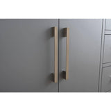 Vanity Art 60 in. W x 22 in. D x 34 in. H Double Sink Bathroom Vanity Cabinet in Cashmere Gray with Engineered Marble Top in White