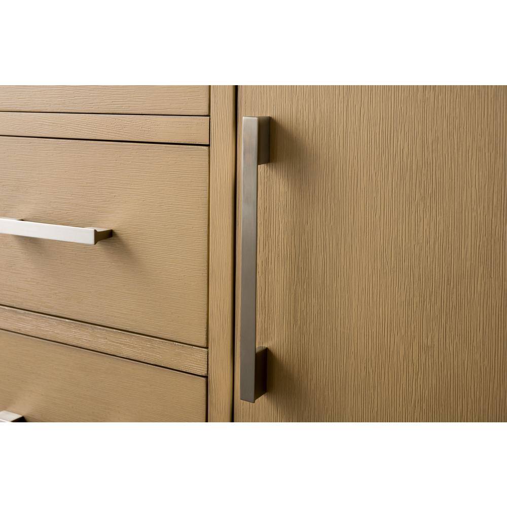 Vanity Art 60 in. W x 22 in. D x 34 in. H Single Sink Bathroom Vanity Cabinet in Natural Oak with Engineered Marble Top