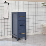Vanity Art 12 in. W x 18 in. D x 33.5 in. H Bath Vanity Cabinet without Top in Blue