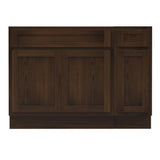 Vanity Art 51 in. W x 21 in. D x 32.5 in. H Bath Vanity Cabinet without Top in Brown