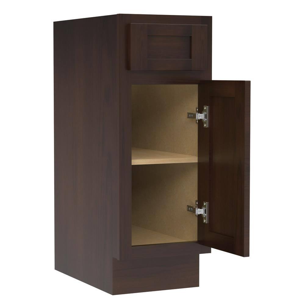 Vanity Art 12 in. W x 21 in. D x 32.5 in. H 1-Drawer Bath Vanity Cabinet Only in Brown