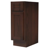 Vanity Art 12 in. W x 21 in. D x 32.5 in. H 1-Drawer Bath Vanity Cabinet Only in Brown