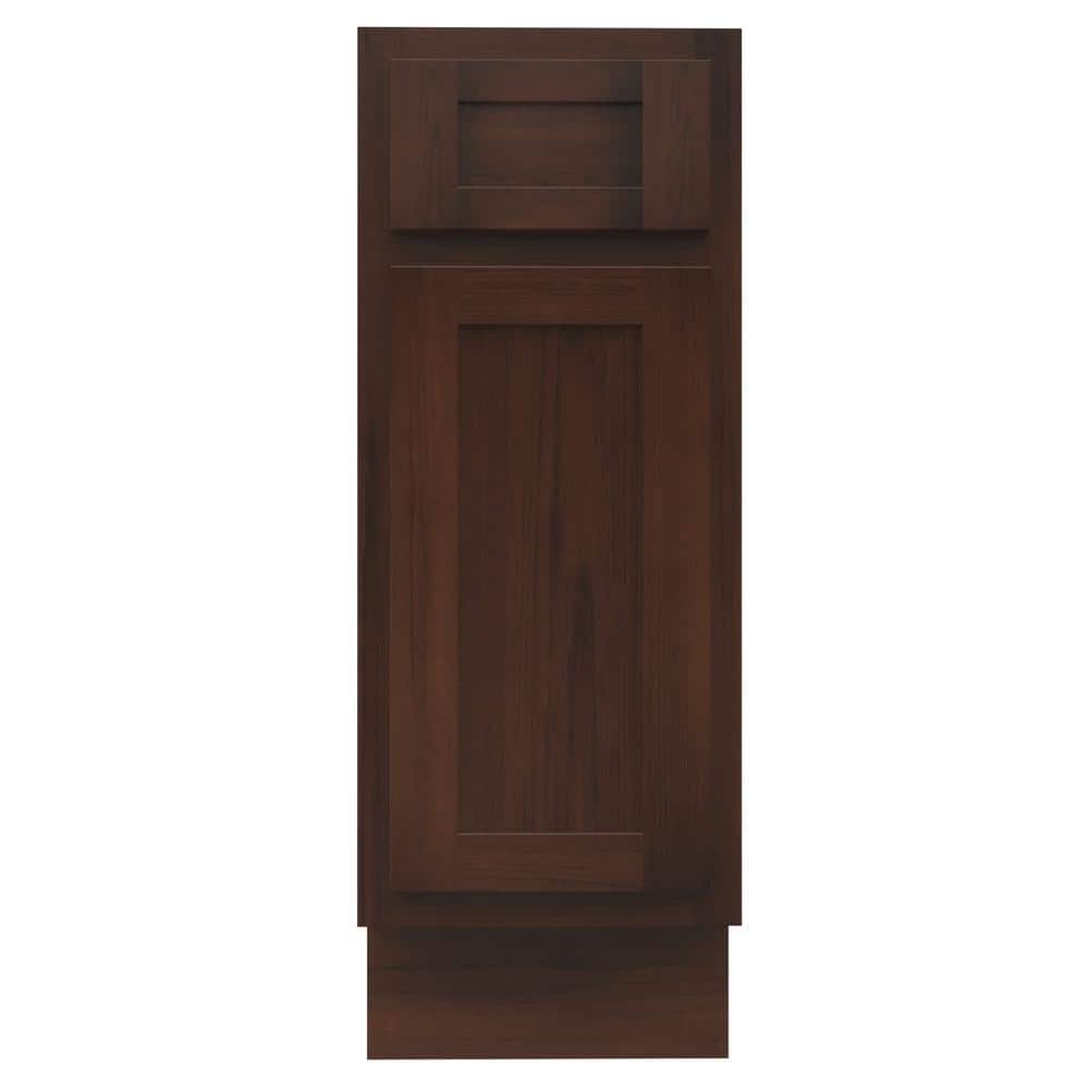 Vanity Art 12 in. W x 21 in. D x 32.5 in. H 1-Drawer Bath Vanity Cabinet Only in Brown