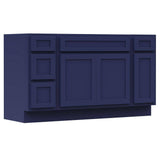 Vanity Art 57 in. W x 21 in. D x 32.5 in. H Bath Vanity Cabinet without Top in Blue