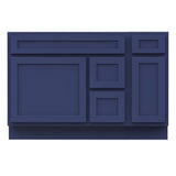 Vanity Art 48 in. W x 21 in. D x 32.5 in. H Bath Vanity Cabinet without Top in Blue