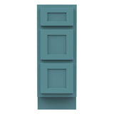 Vanity Art 12 in. W x 21 in. D x 32.5 in. H 3-Drawer Bath Vanity Cabinet Only in Sea Green