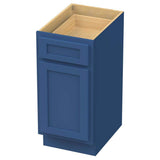 Vanity Art 15 in. W x 21 in. D x 32.5 in. H 1-Drawer Bath Vanity Cabinet without Top in Blue